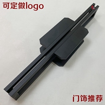 Glass door handle spot Chinese antique copper door clothing hotel door logo lettering push-pull wooden door handle