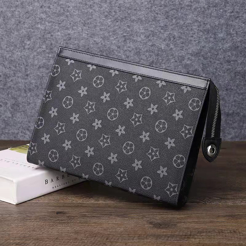 2021 new handbag men's fashion trend clutch bag men's bag clutch bag men's large capacity net red with the same clip bag