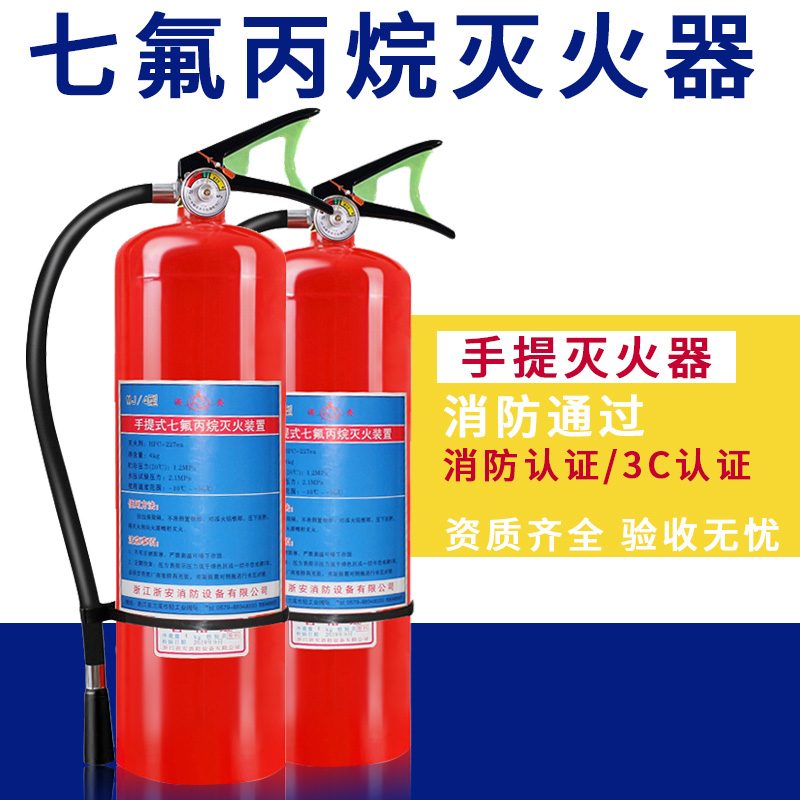 Zhejiang 2kg4kg portable heptafluoropropane fire extinguisher 6kg temperature-controlled suspended temperature-controlled automatic clean gas-Taobao