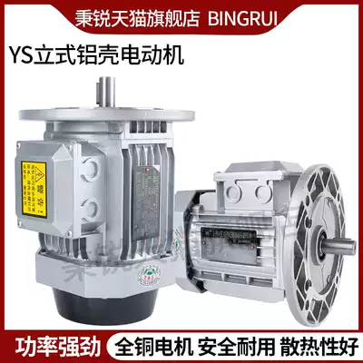 YS aluminum motor 0 37 0 55 0 75 1 1 1 5 2 2KW three-phase asynchronous motor 380V copper