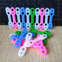 Clothesline anti-slip fixed buckle hanger windproof buckle anti-slip fixing clotheshorse Silicone Clips Outdoor Sunburn