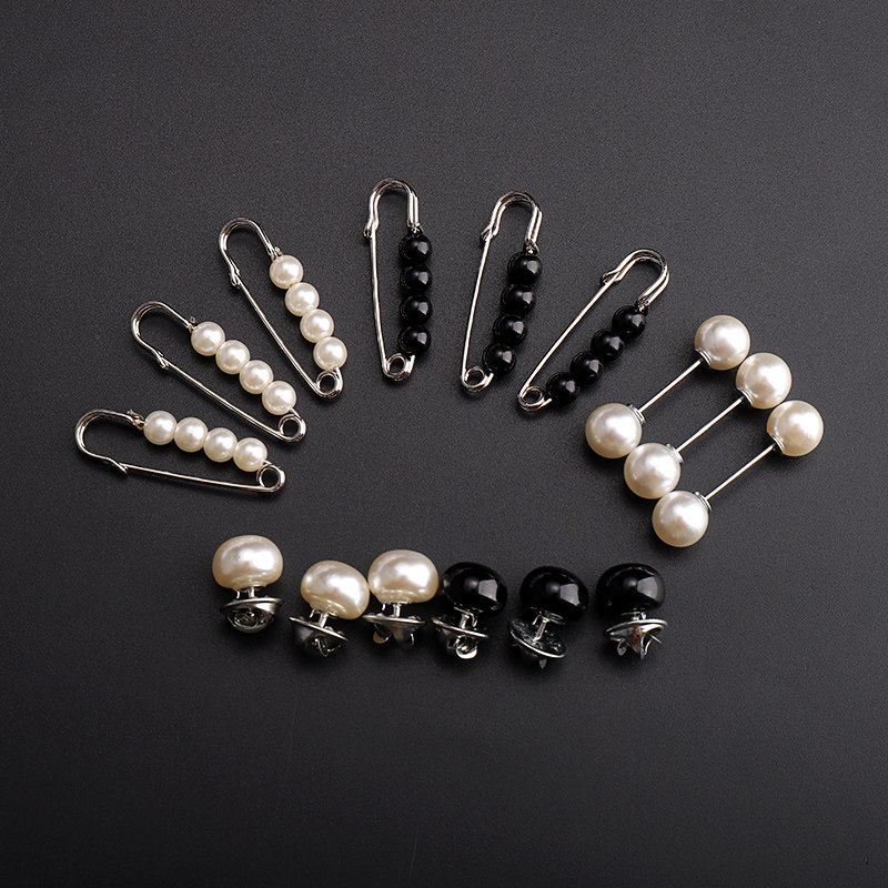 Pants Cashew Chest Instrumental Clips Chest Stitch Cardiophets Anti Walking Light Nails CREATIVE NECKLINE SMALL PIN CLOTHING FIXED BUCKLE