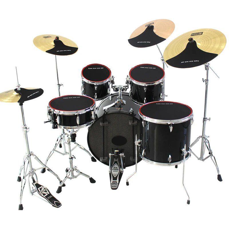 Drum attenuation mat set mat set jazz drum drum mat rubber sound insulation mat five drum three cymbals four click shock absorption