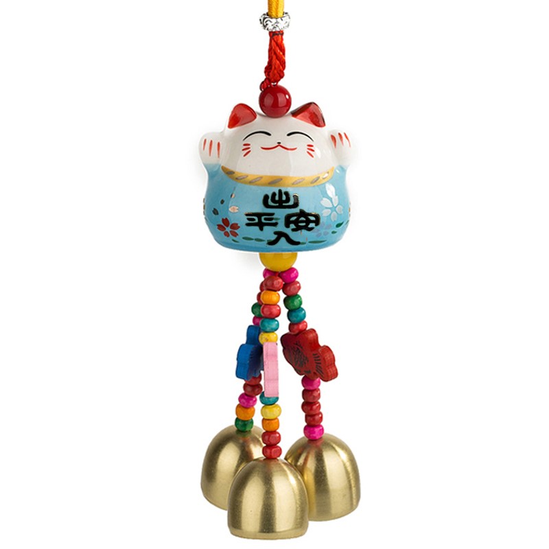 Property Cat Ceramics Small Wind Bells Hang door bell Bell Entrance door Wind bell Reminding Hanging Door Shop Open Door Pendant Bell