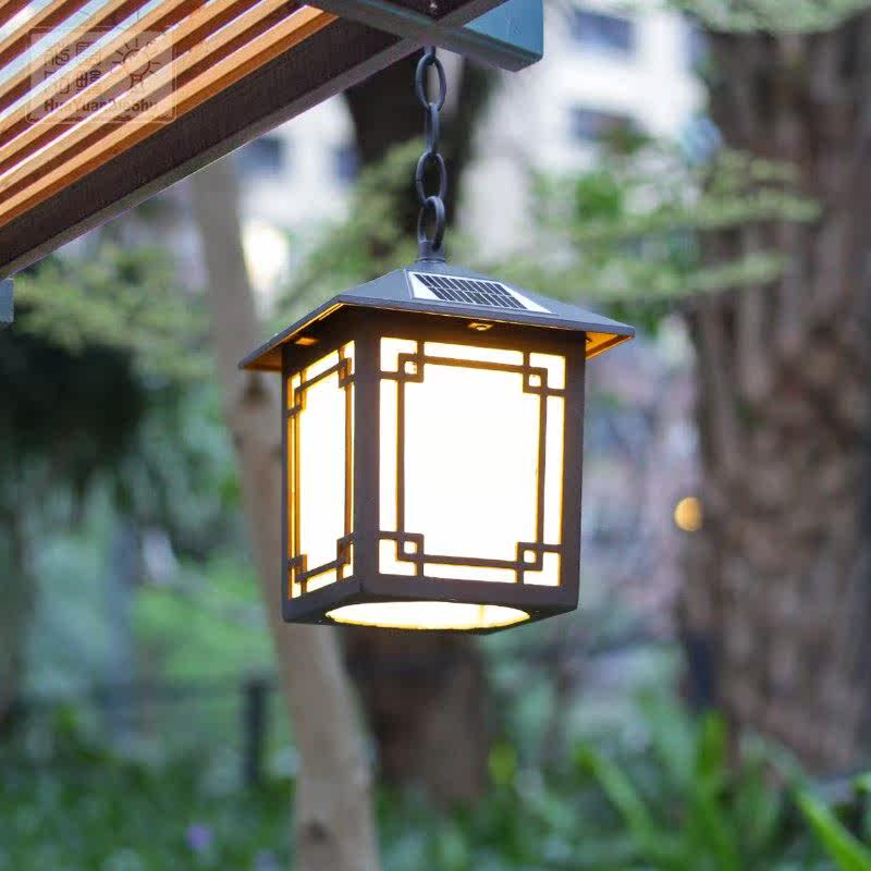  Gate pillar Decorative Lights Aisle Park Wall Head Solar High-Pole Night View Retro Streetlight Courtyard Square View