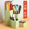 Nordic simple hexagonal creative ins pen holder Multi-function desktop storage bucket Decorative decoration makeup brush storage bucket