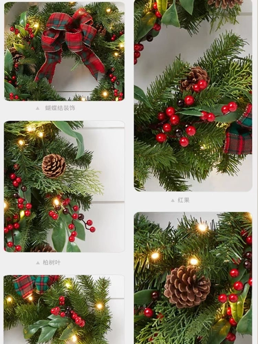 2,7 м рождественские украшения из ротанга, висящие на двери 50 см, гирлянда из ротанга, кольцо, кулон, украшение для окна, сцены, украшения