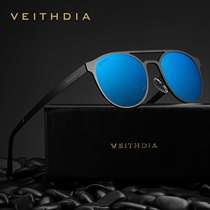 VEITHDIA mens and womens retro polarized sunglasses stainl
