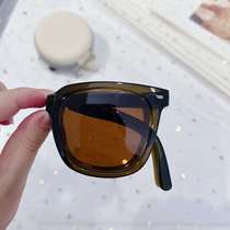 KP28154 new folding sunglasses mens and womens fashion pol