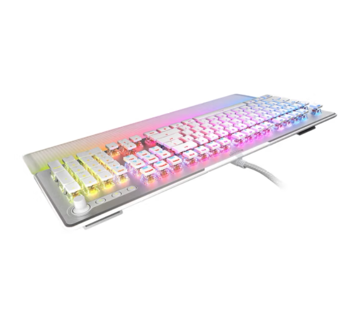 Roccat Vulcan Ii Max Polar White Mechanical Gaming Wired Optical Axis E-Sports Keyboard in Stock