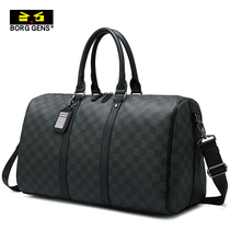 borggens carry-on travel bag men large capacity short business business package new single shoulder tourist luggage bag
