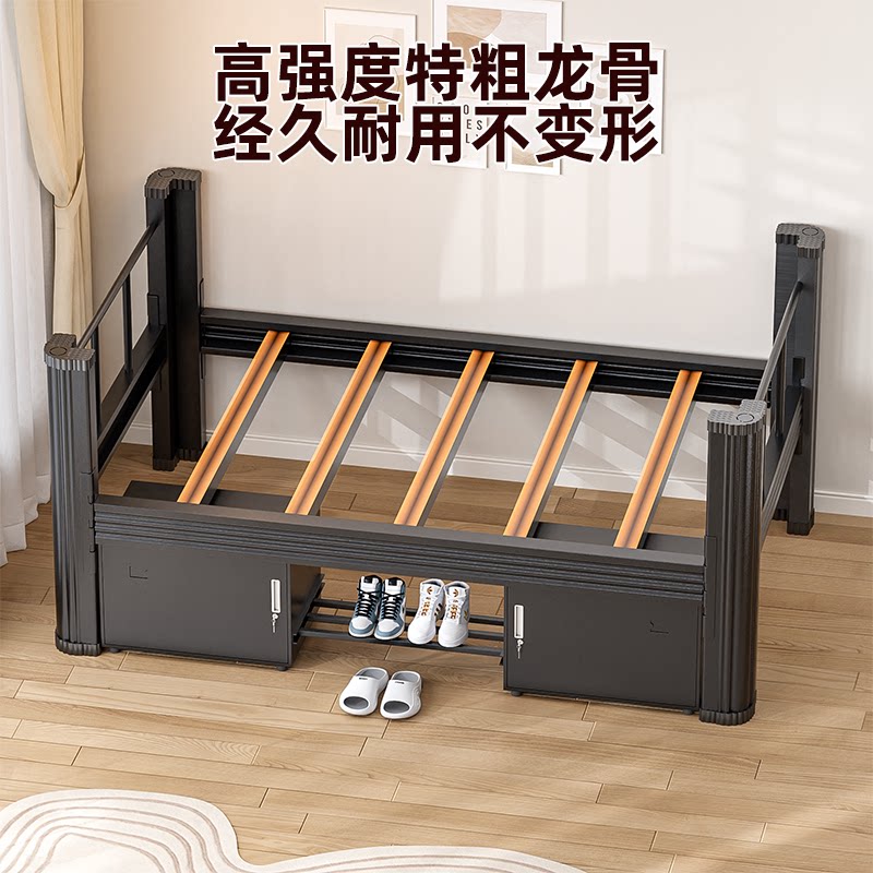 单人床儿童钢制家用铁架子床:性价比之王,小空间大智慧!-铁艺-淘宝好物网