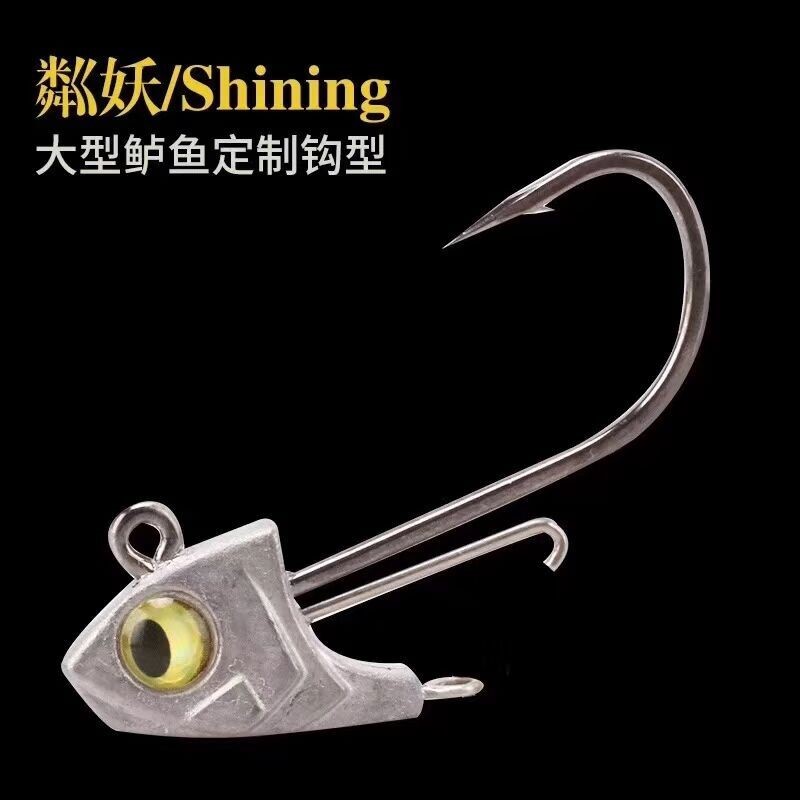 Japan Import Bait Technology Research SPARKLING 4X4 times reinforcing blood tank tip fish type lead head Luia soft worm Crank Fish Type