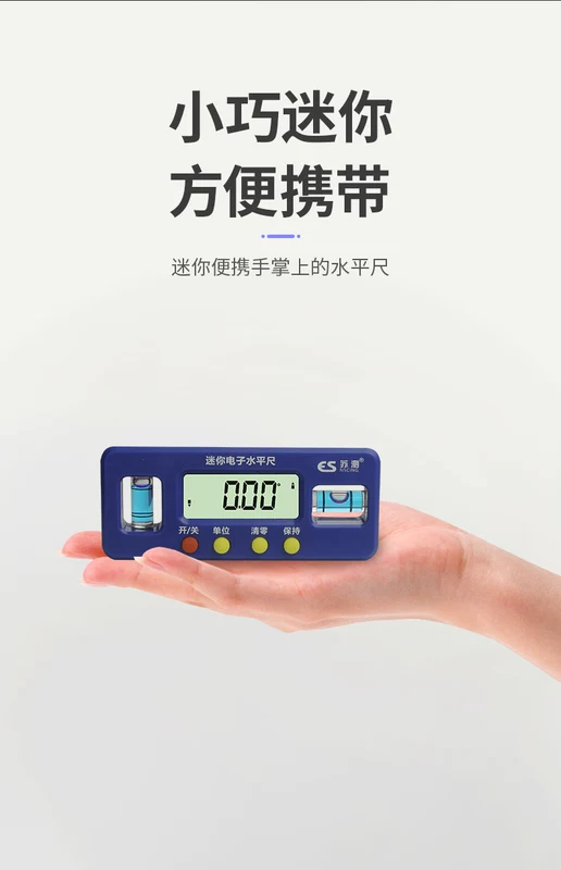 thước thủy nivo điện tử Suce Màn Hình Hiển Thị Kỹ Thuật Số Ngang Thước Điện Tử Đo Mức Mini Nhỏ Độ Chính Xác Cao Cân Bằng Thước Độ Dốc Đo Chống Rơi Thước Đo Mức thước thủy điện tử giá rẻ thước level điện tử