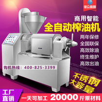 Automatic oil press Commercial medium-sized oil mill Peanut large-scale processing equipment Entrepreneurial rapeseed oil press