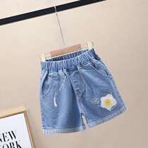 Girl Denim Shorts 2022 New Summer Slim big boy girl pants Children Korean version High waist loose hot pants