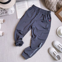 Ultra thin pendant cool sensation ~ childrens speed dry pants boy sports pants spring and summer new anti-mosquito pants CUHK child casual pants