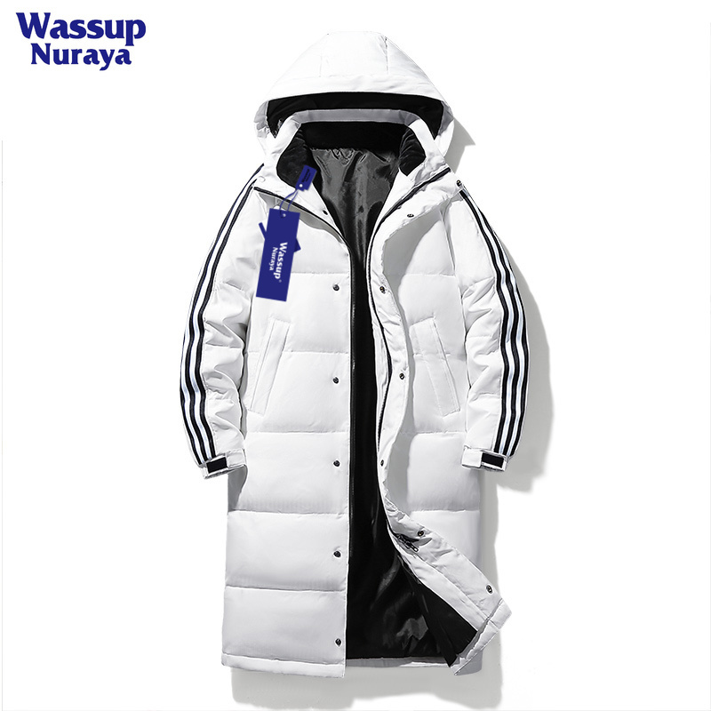 | Limited Time Offer 80% off Section | Sports down Jacket for Men and Women, Winter Thickened Warm Mid-Length Three-Stripe down Coat.