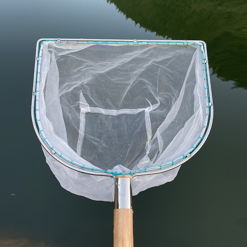 Fish manure Clean water algae salvage solid wood bailing nets 100 mesh Double frame Aquatic fishing nets Superdense fish Shrimp catch-up for sea netting