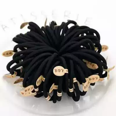 High elasticity does not hurt hair leather band adult woman simple thick hair black Hairband durable black children tie hair head rope