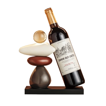 Fashionable art wine rack living room wine cabinet TV cabinet office fortune-telling decoration ornaments housewarming gift