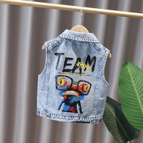 Boy Machia Harutyu 2021 new children autumn clothes horse clip Han version boy baby frogman blouses outer wear