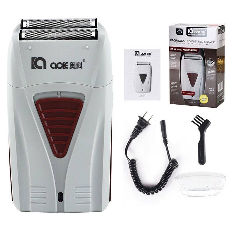 Aoco AK701RQ817ASH7175 オイルスムージングシェーバー、2枚刃ホワイトニング電動バリカン、サロン仕様のホワイトニング＆トリミング