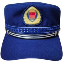 New anti F standby hat Summer Flame Blue Hat Blue anti F standby service hat