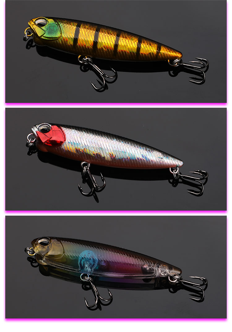 Shallow Diving Minnow Lures Hard Plastic Baits Bass Trout Fresh Water Fishing Lure