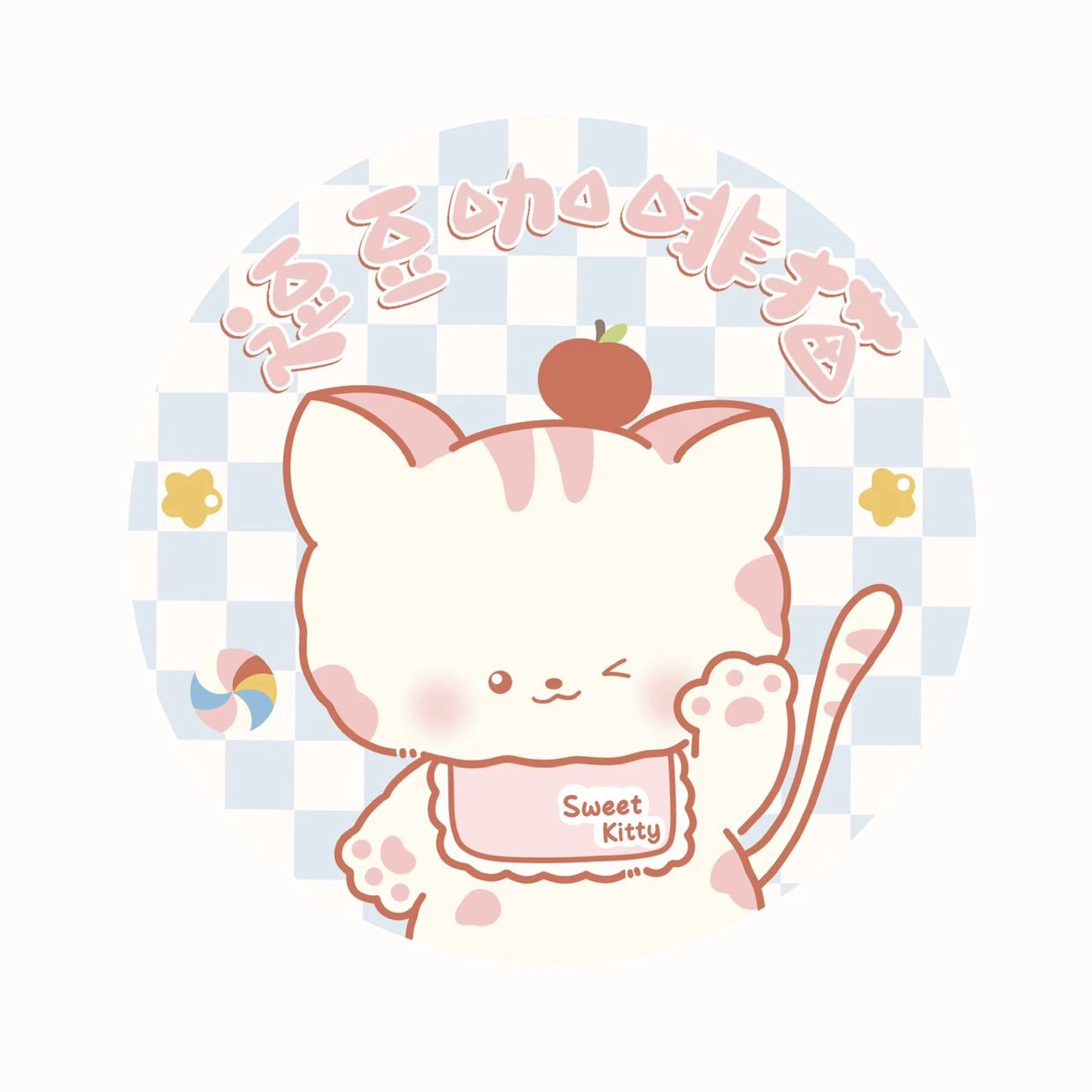 逗豆咖啡猫的LOGO