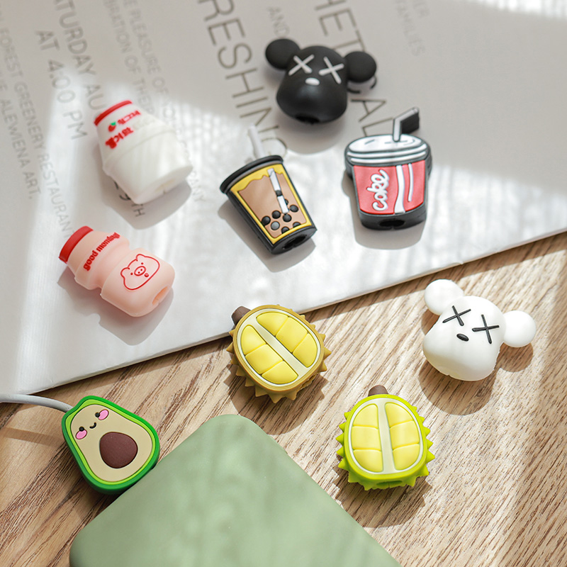 Apple data line protective sleeve cute charger winding rope creative anti-snapping sim Katinins protective head