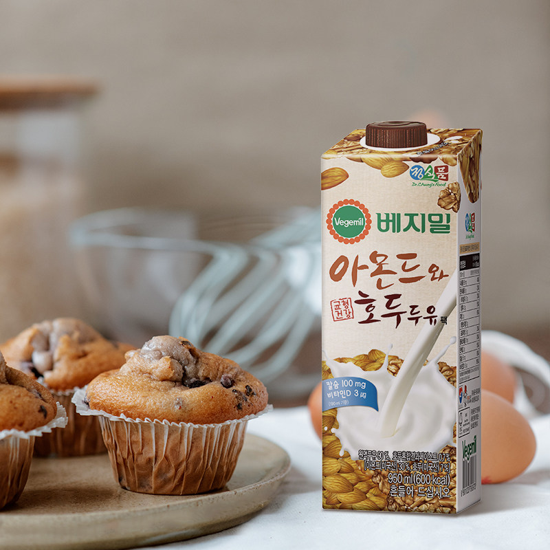 临期 韩国进口 Vegemil 倍吉美尔 豆乳植物奶蛋白饮料 950mL*3件 双重优惠折后￥48.5包邮包税