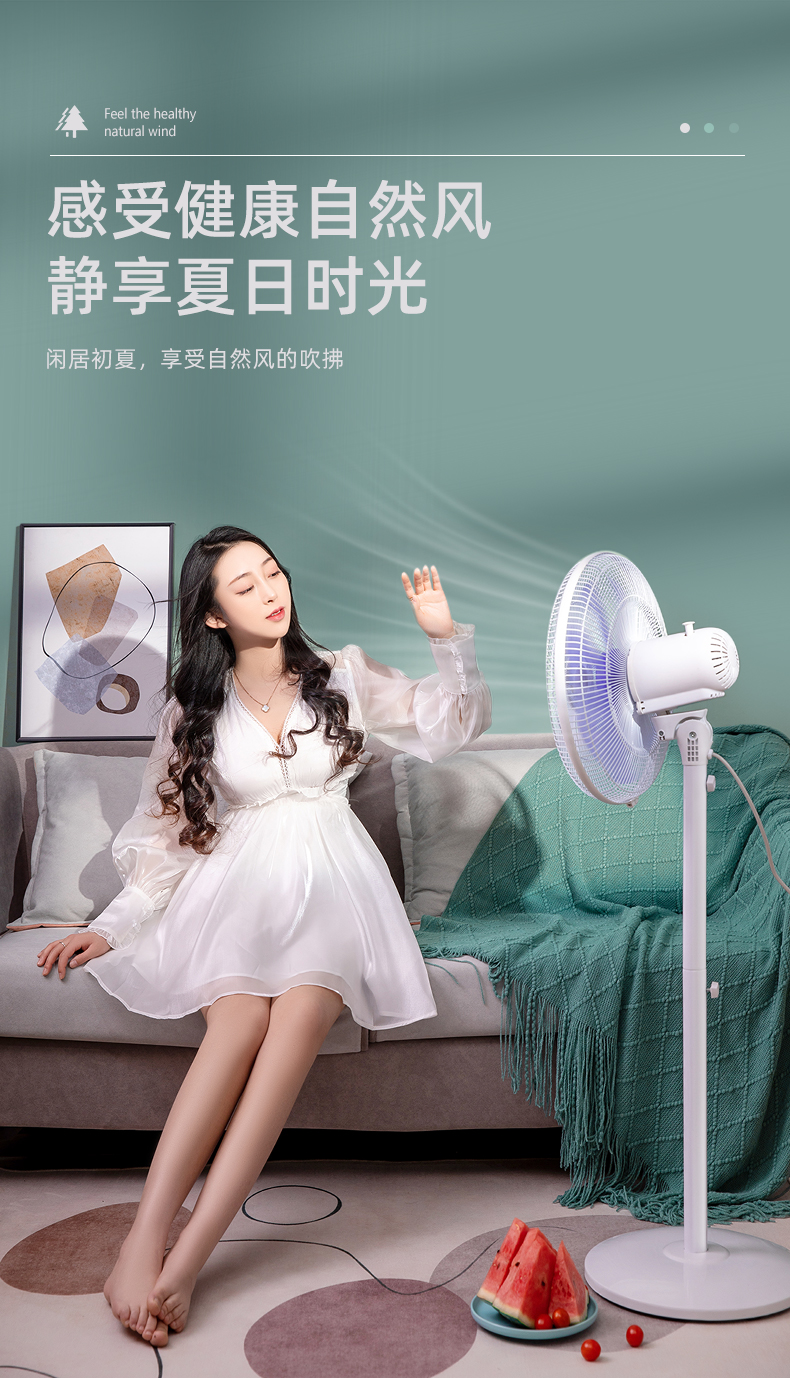 Chigo 志高 FS1617 台地两用七叶电风扇 天猫优惠券折后￥49包邮（￥99-50）