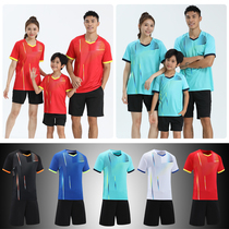 New table tennis uniforms for elementary school students short sleeve sportswear men and womens badminton suit speed dry training suit training course suit