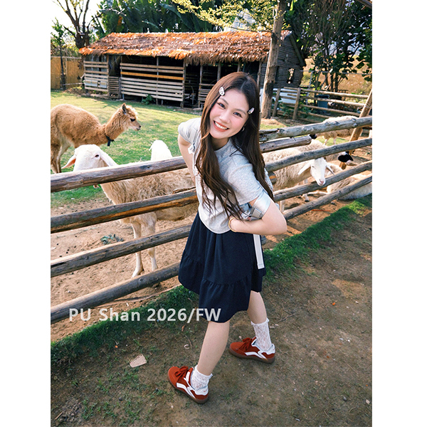 Pushan Summer Outfit Complete Set for Petite Figures, Miu Miu Style Outfit, Preppy Style Dress