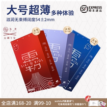 (Large size ultra-thin) SIKI private stimulation authorized hyaluronic acid condom moisturizing ultra-thin condom falling from the cloud