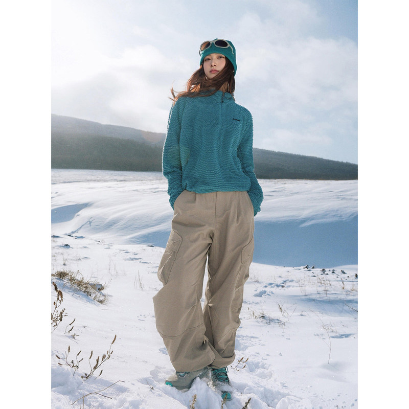 Ldab Flag Blue Fleece Jacket for Women 2026 Autumn and Winter New Outdoor Hiking Camping Skiing Warm Inner Layer Ldab Flag Blue Fleece Jacket for Women 2026 Autumn and Winter New Outdoor Hiking Camping Skiing Warm Inner Layer