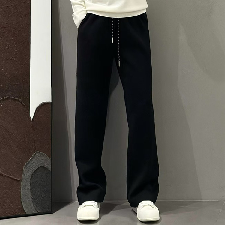 春夏新款高街直筒休闲裤男士时尚宽松百搭欧货阔腿裤潮流运动卫裤详情7