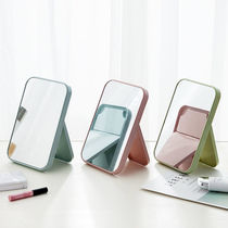 Cosmetic mirror portable small mirror folding vanity mirror desktop princess mirror desktop mirror portable mirror cute full-length mirror