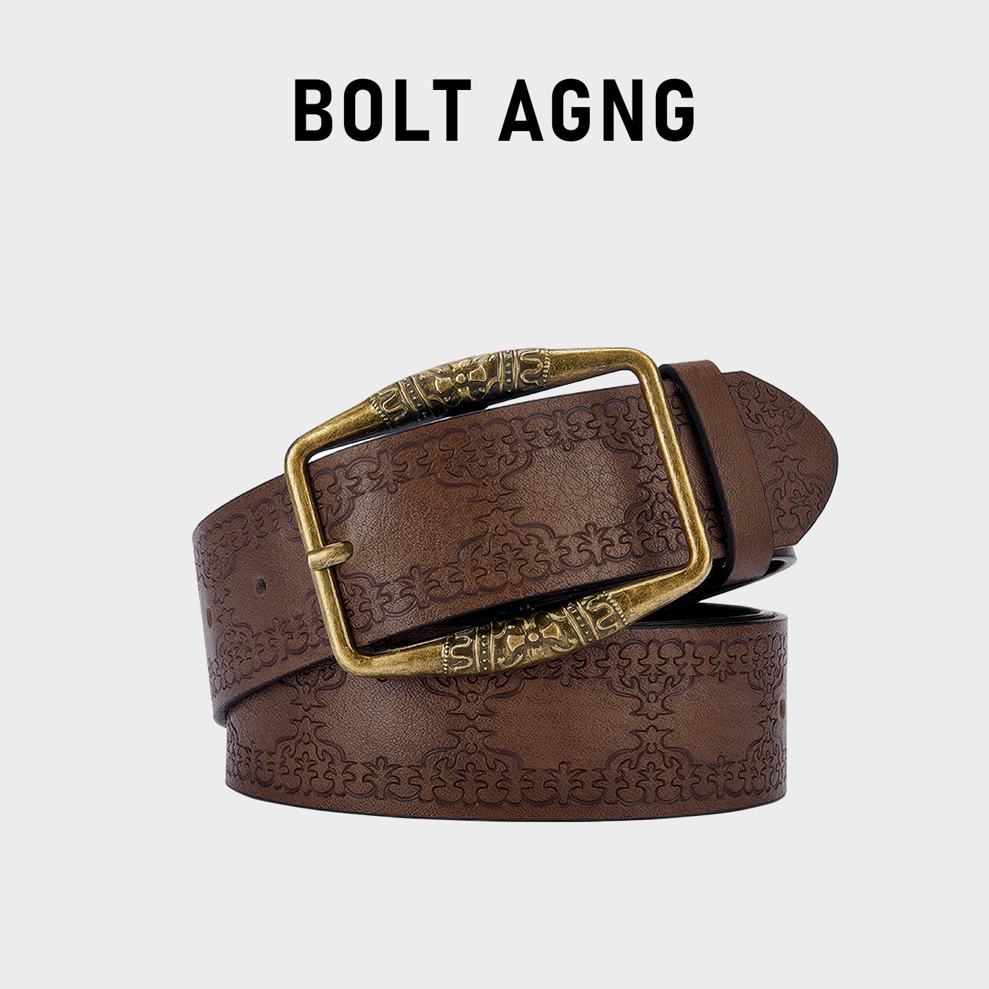 Bolt ANG G, a male and female troupe of old copper belts, designed with brown belts.