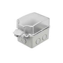 Surface-mounted waterproof socket outdoor wiring rain-proof box outdoor open-wire bathroom waterproof cover 86 power panel waterproof box