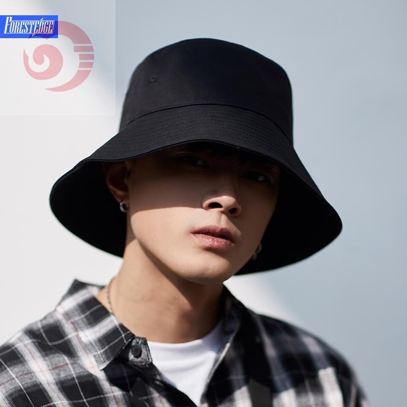 Big eaves all-match men's large size Korean version of the sun hat tide brand summer double-sided fisherman hat Japanese basin hat sun women