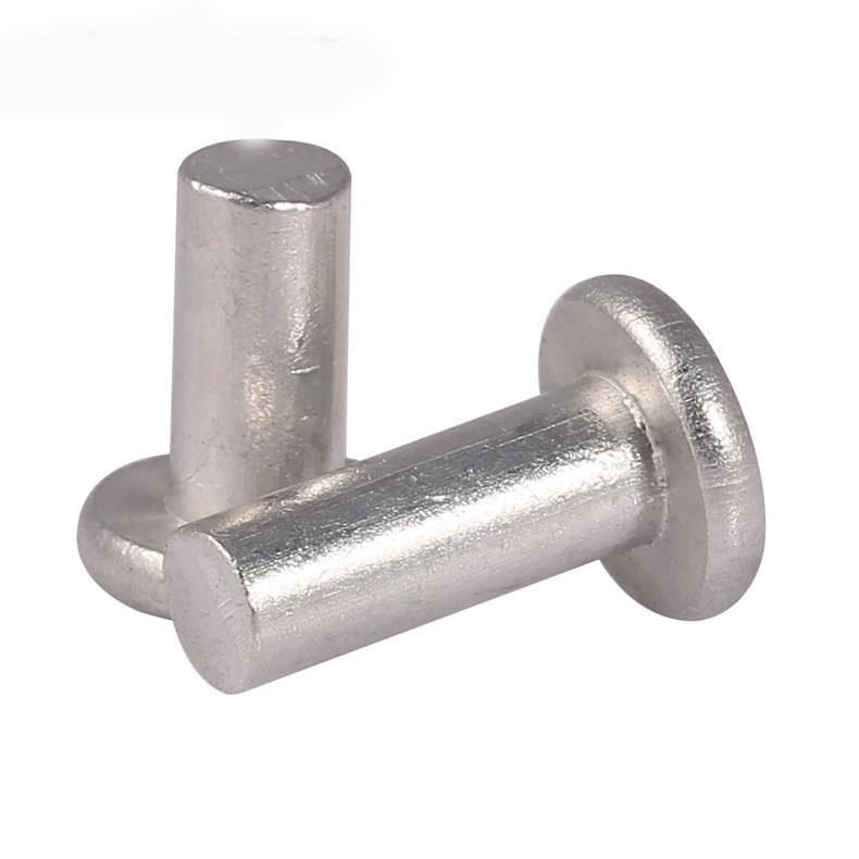 Flat round head aluminum rivet M2M3M4M5M6M8 flat cap solid rivet hand-hit rivet nail GB109