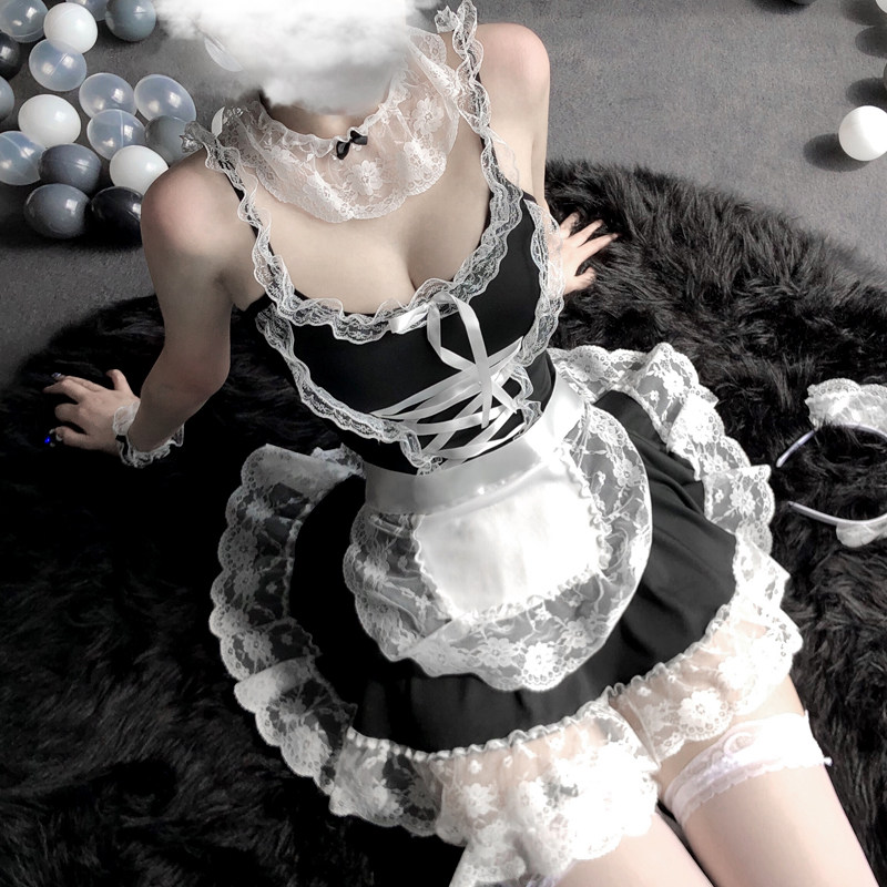 Interest Lingerie Cosplay Passion Suit Small Chest Maid Uniform Seductive Seductive Fire-Free Clairvoyt Pyjamas