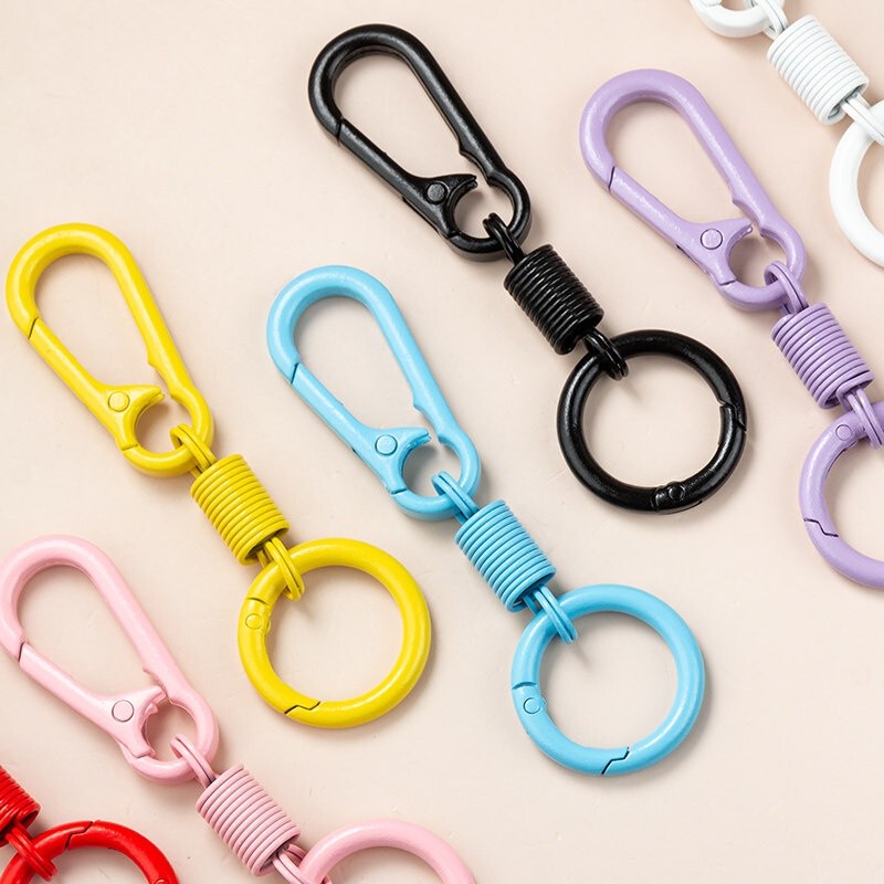 High-Quality Version, Multi-Color Keychain Pendant, Exquisite DIY Accessories for School Bags, Chain Rings, Small Bag Accessories