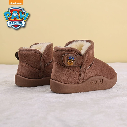 Утепленные детские зимние туфли для мальчиков, удерживающие тепло нескользящие короткие сапоги, коллекция 2023