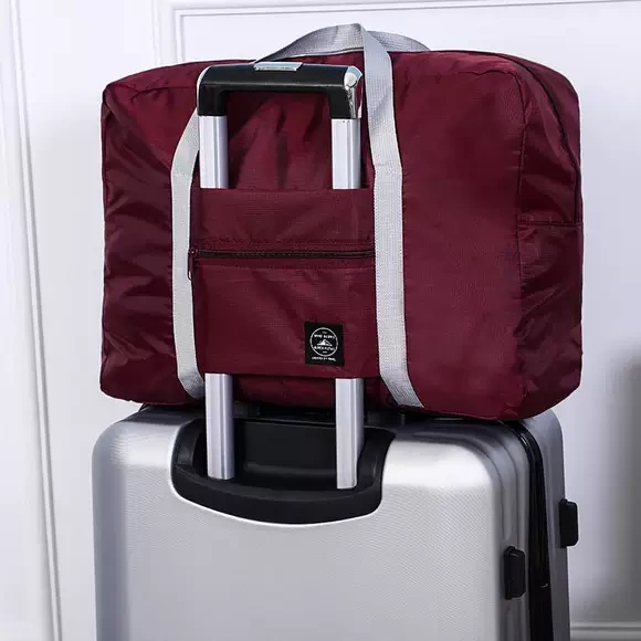 Foldable Second-Generation Airplane Bag That Can Be Inserted into a Trolley Case, Travel Boarding Storage Bag, Large-Capacity Portable Luggage Travel Bag