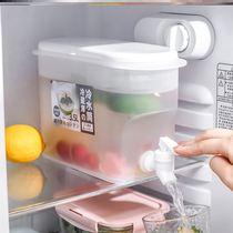 Frozen green bean soup container fruit juice bucket cold water bucket with faucet home plastic sealing tank foam