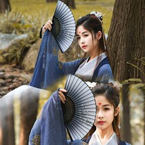 Fan Summer folding fan Strong Japanese folding fan Chinese style womens fan Silk fan Cherry blossom wind craft Classical wind dance