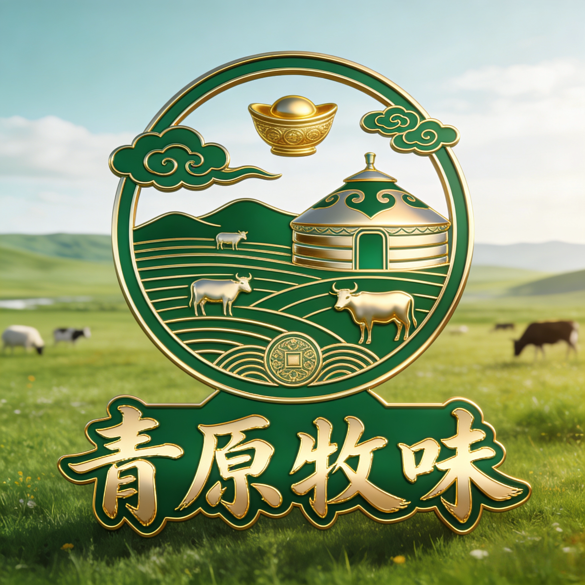 青原牧味的LOGO